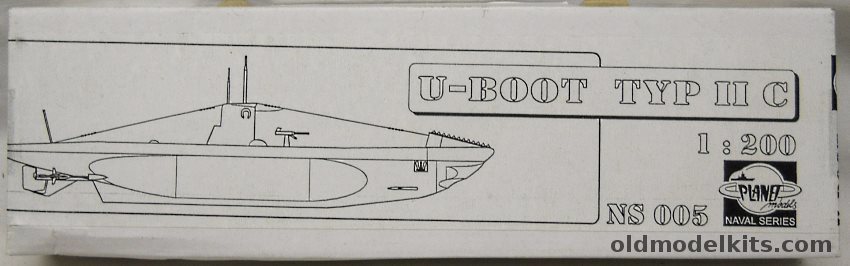 Planet Models 1/200 U-Boat Type IIC, NS005 plastic model kit